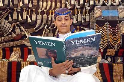 Espacio dedicado a Yemen en la Feria del Libro de Francfort.