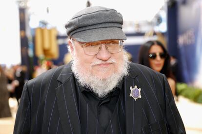 El escritor George R. R. Martin en la ceremonia de los premios Emmy de 2018.