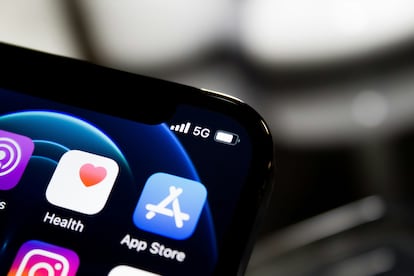 Icono de la App Store en un iPhone