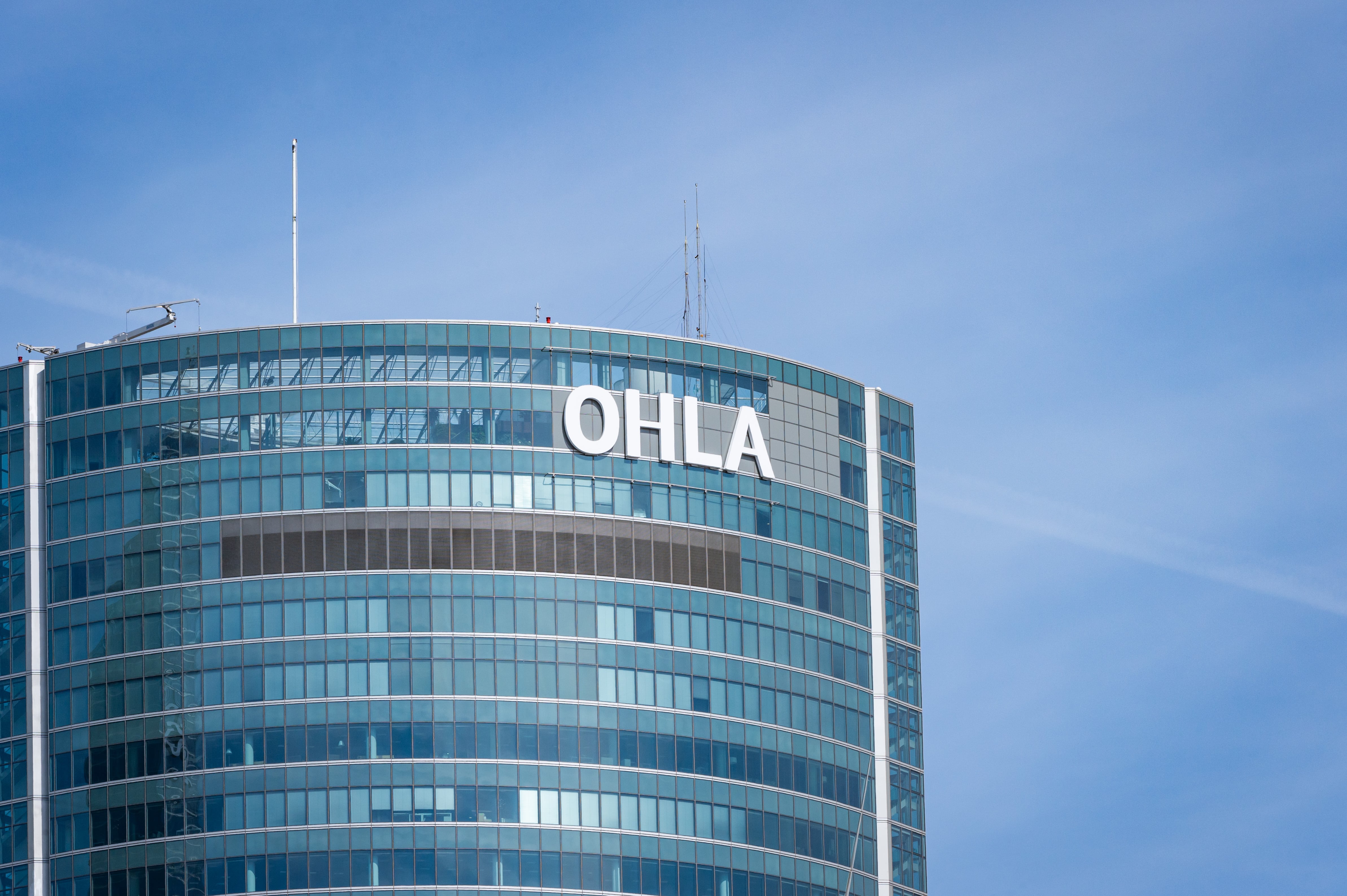 La sede de la constructora española OHLA en el distrito financiero Cuatro Torres. Getty Images