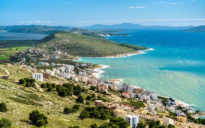 Vista de Saranda, al sur de Albania y muy cerca ya de la frontera con Grecia.