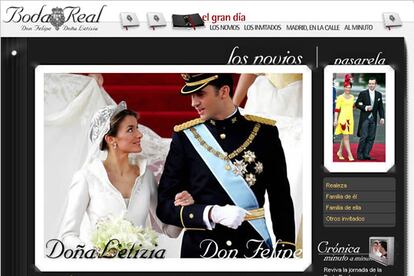 &bull; ELPAIS.es: Boda Real de Don Felipe y Do?a Letizia

http://www.elpais.es/comunes/2004/bodareal/

ORO