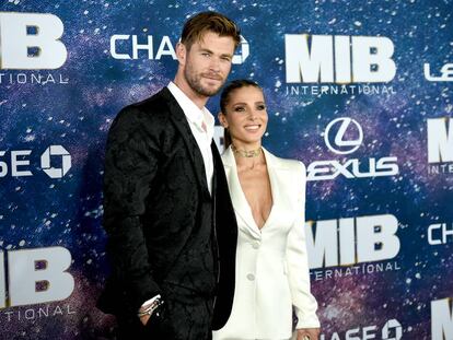 Chris Hemsworth y Elsa Pataky en el estreno de 'Men in Black International' en Nueva York en 2019.