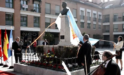 El busto de Adolfo Suárez en Arroyomolinos.