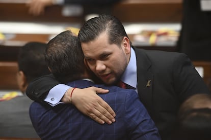 Andrés Calle Aguas, presidente de la Cámara de Representantes, en la sede del Congreso en Bogotá, en julio de 2023.