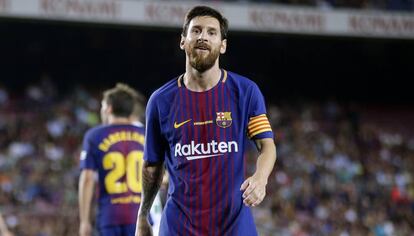 Messi, durante el duelo ante el Betis.