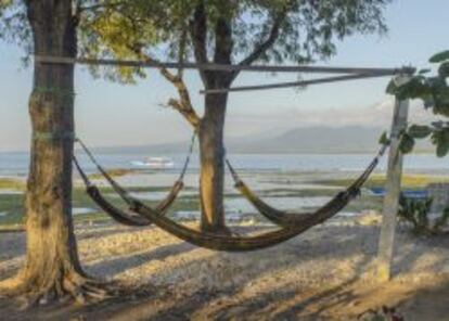 Hamacas en las islas Gili.