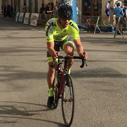 Miguel Pol en una carrera.