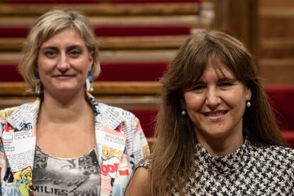 Laura Borràs y Alba Vergés