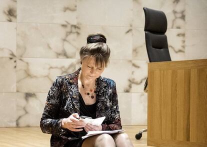 Marjan Minnesma, directora de la ONG Urgenda, en el Tribunal Supremo el pasado mayo.