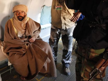Saif al-Islam Gadafi, tras ser capturado.