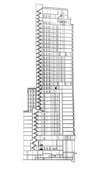 Plano de la Torre Madrid