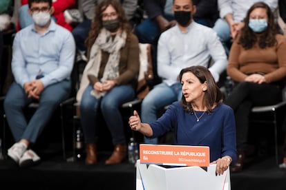 Anne Hidalgo, el sábado pasado en el congreso de su partido en Lille.