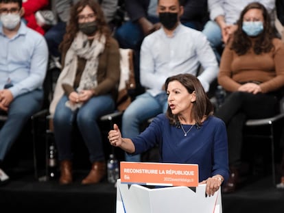 Anne Hidalgo, el sábado pasado en el congreso de su partido en Lille.