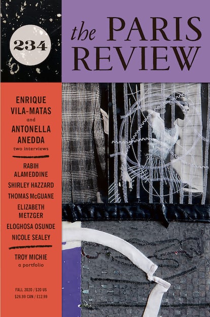 Último número de 'The Paris Review' (otoño de 2020), en el que el autor entrevistado es Enrique Vila-Matas.