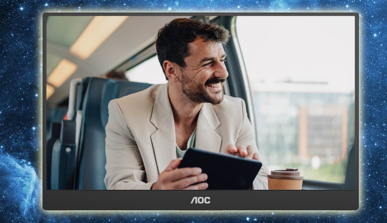 AOC sorprende con un monitor portátil perfecto para trabajar donde tú quieras