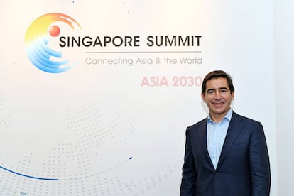 Carlos Torres, presidente de BBVA, este año en el Singapore Summit.