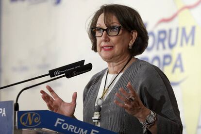 Rebeca Grynspan, secretaria general iberoamericana, en el foro de Nueva Economía.