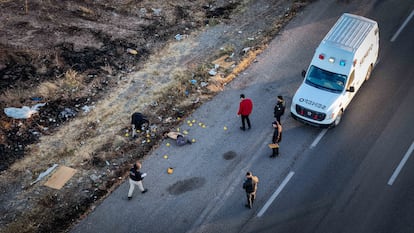 Un hombre asesinado en Culiacán, Estado de Sinaloa, el 10 de enero de 2025.