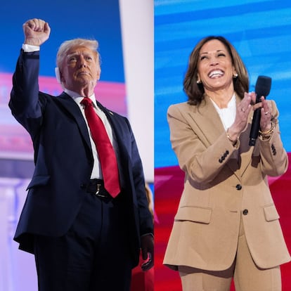 Donald Trump y Kamala Harris