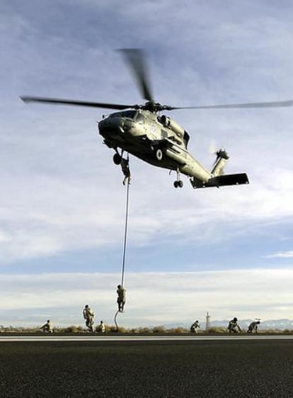 Imagen de un entrenamiento de los Navy Seals en la base de Coronado, en California (EE UU).