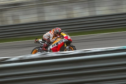 Márquez, durante el Gran Premio de Malasia.