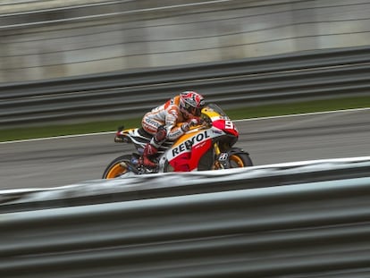 Márquez, durante el Gran Premio de Malasia.