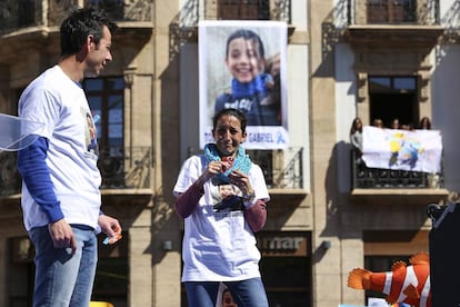 Patricia Ramírez and Ángel Cruz, the parents of eight-year-old Gabriel.