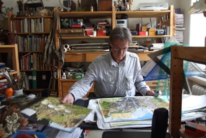 Sven Nordqvist, en su estudio en Estocolmo.
