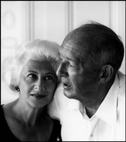 Vladímir Nabokov y su esposa, Vera.