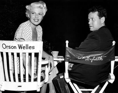 1947: Orson Welles and Rita Hayworth, his wife at the time, costarred in Columbia Pictures' The Lady from Shanghai. Welles was also the writer and director of the film.