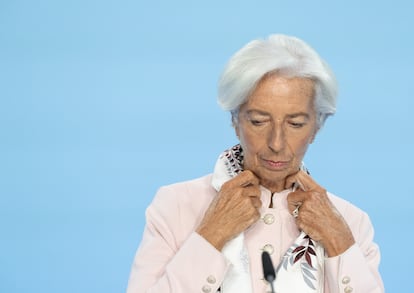 La presidenta del BCE, Christine Lagarde, el pasado mes de septiembre en Fráncfort.
