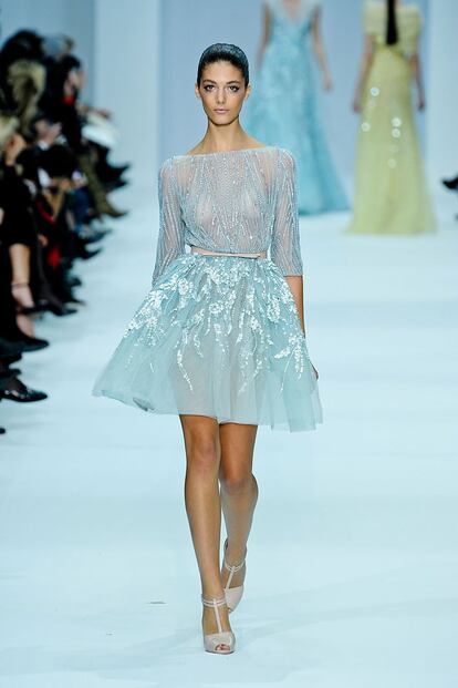 Las princesas de color de fresa de Elie Saab