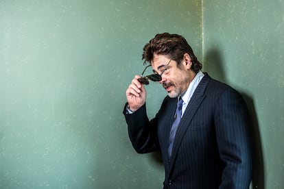 El actor Benicio del Toro, este viernes en Madrid. 