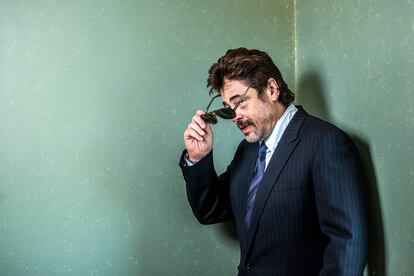 El actor Benicio del Toro, este viernes en Madrid. 