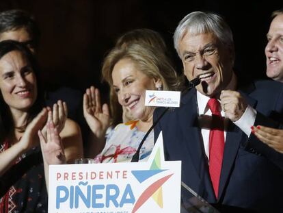 Sebasti&aacute;n Pi&ntilde;era, el presidente electo de la coalici&oacute;n de derechas Chile Vamos, el domingo tras ganar las elecciones del pa&iacute;s. 