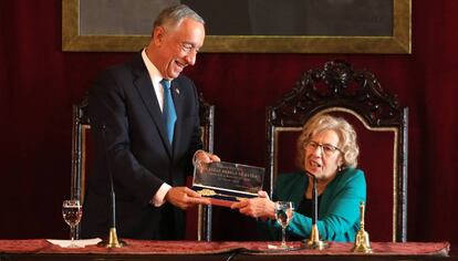  Marcelo Rebelo de Sousa recibía la Llave de Oro de Madrid. 