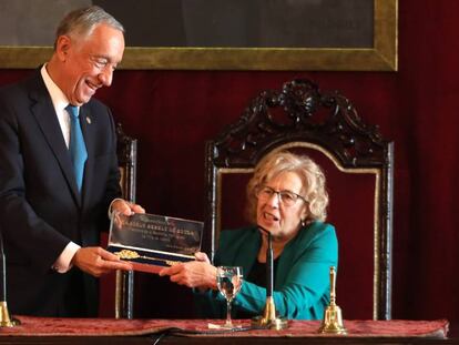  Marcelo Rebelo de Sousa recibía la Llave de Oro de Madrid. 