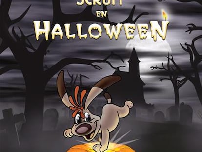 Cartel de Scruff en Halloween