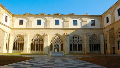 Una vista de los claustros de Santo Domingo, de Jerez, tras su restauraci&oacute;n.
