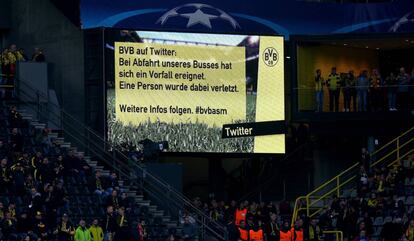 El marcador del camp del Borussia informa del succ&eacute;s.