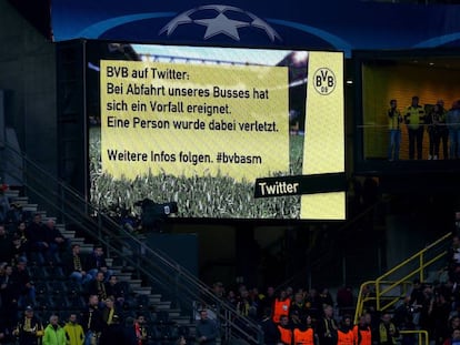 El marcador del camp del Borussia informa del succ&eacute;s.