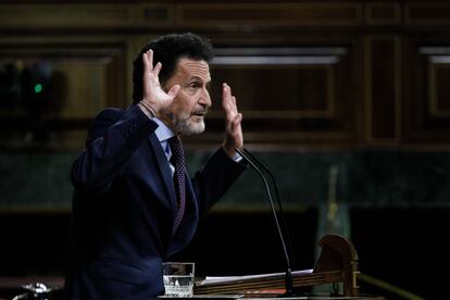 El portavoz adjunto de Ciudadanos en el Congreso, Edmundo Bal, este martes en el pleno.