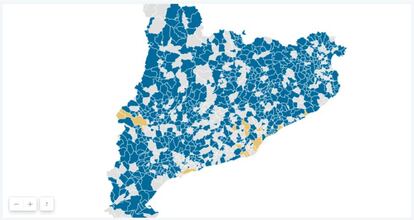 <p class="texto_grande"><a href="https://elpais.com/ccaa/2017/09/07/catalunya/1504795818_434503.html"><strong>Mapa interactivo actualizado y listado completo de municipios</strong></a>. </p>