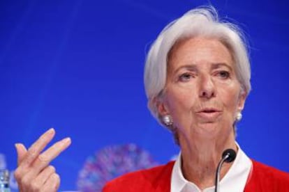 La directora gerente del FMI, Christine Lagarde.