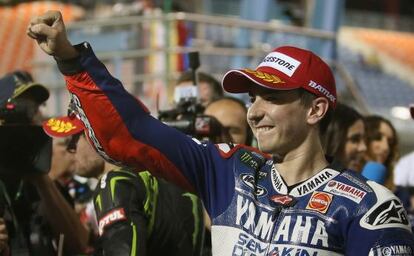 Lorenzo celebra la pole