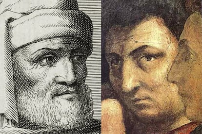 Masolino y Masaccio. Decía Vasari en 'Las vidas de grandes artistas' que estos aparecen de dos en dos, para que compitan entre sí. Masolino da Panicale y Masaccio fueron pintores en la Florencia del siglo XV. Hoy en día es al último al que más se reconoce.