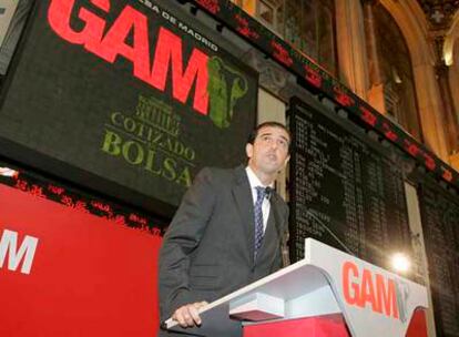 Pedro Luis Fernández, presidente de GAM, en el estreno bursátil de su compañía, el 13 de junio de 2006.