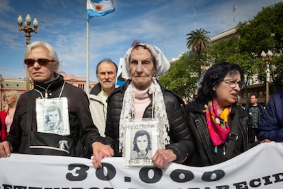 Protesta de las Madres de Plaza de Mayo en octubre 2023. 