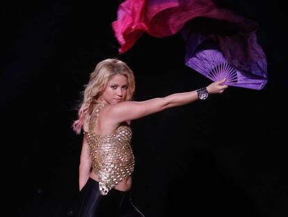 Shakira, en un concierto en Puerto Rico, en 2014.